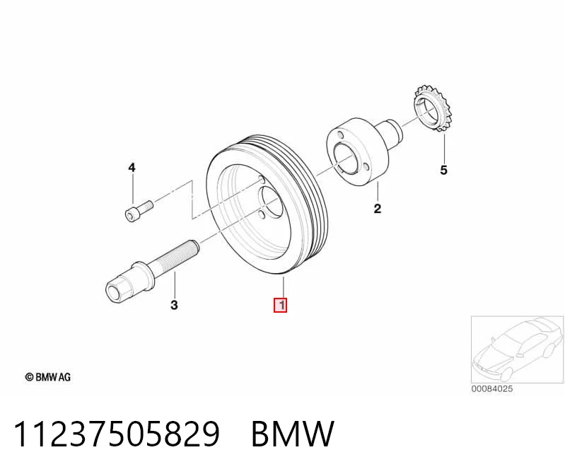 11237505829 BMW Шкив коленчатого вала