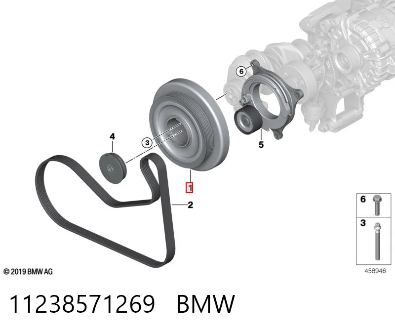 Шкив коленвала (демпфер) Continental/Siemens VD1239 цена, от 250.35 USD