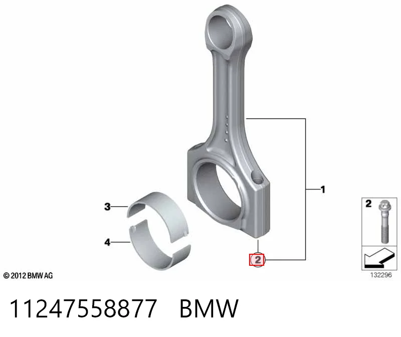 11247558877 BMW Болты для крепления шатунов