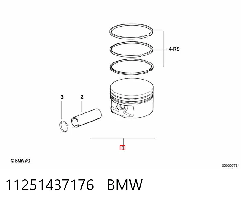Купить 831000 Mahle Original Поршень на 1 цилиндр