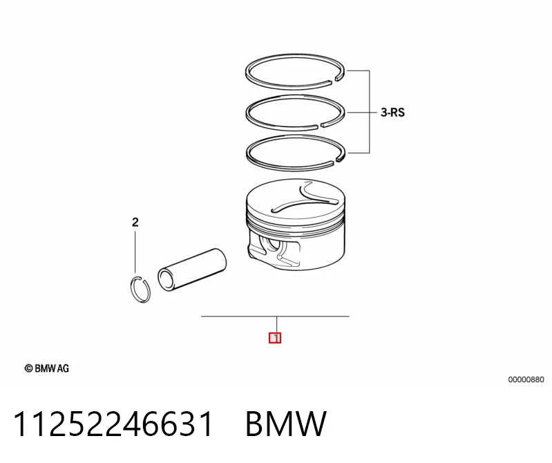 Поршень в сборе Mahle Original 826200 цена, от 86.68 USD