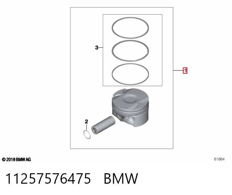 Поршень в сборе AND 3M107006 цена, от 36.40 USD