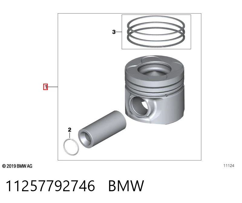 Поршень в сборе BMW X5 внедорожник (E70) (2007 - 2013) цена, от 34.44 USD