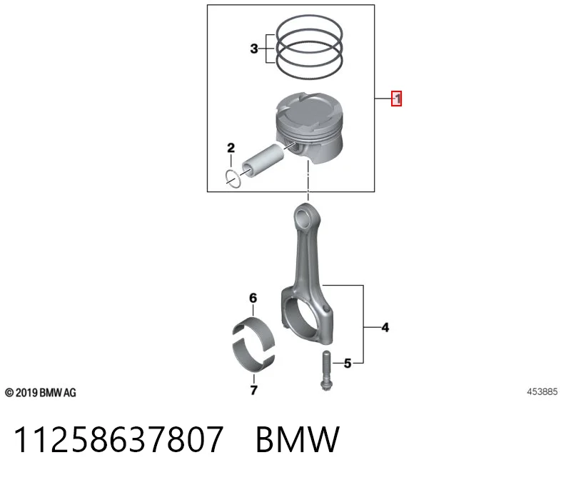 Поршень в сборе AND 3M107007 цена, от 101.07 USD