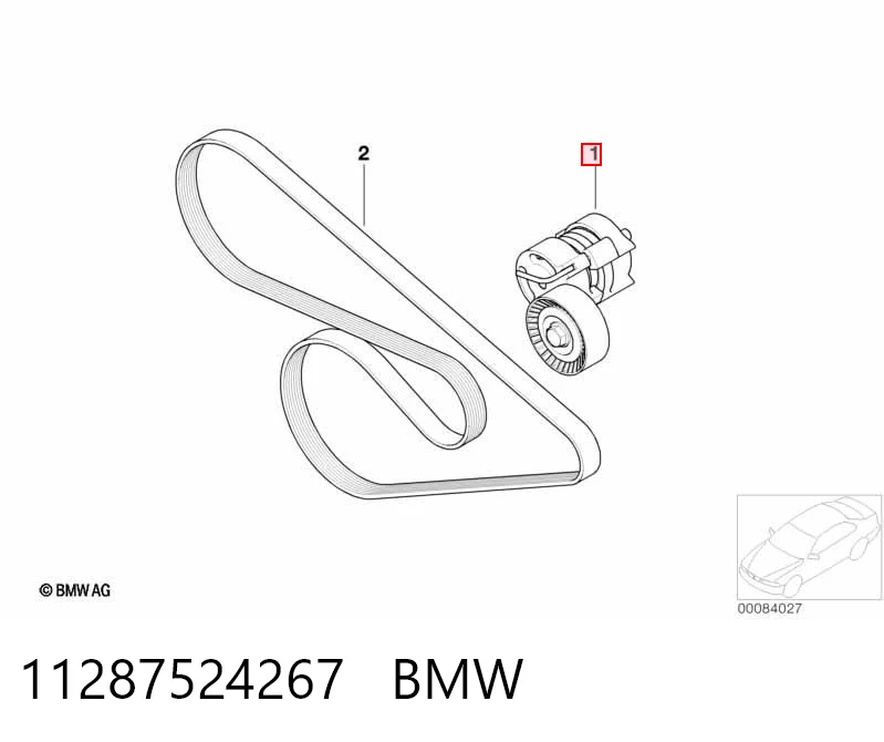 11287524267 BMW Натяжитель клинового ремня