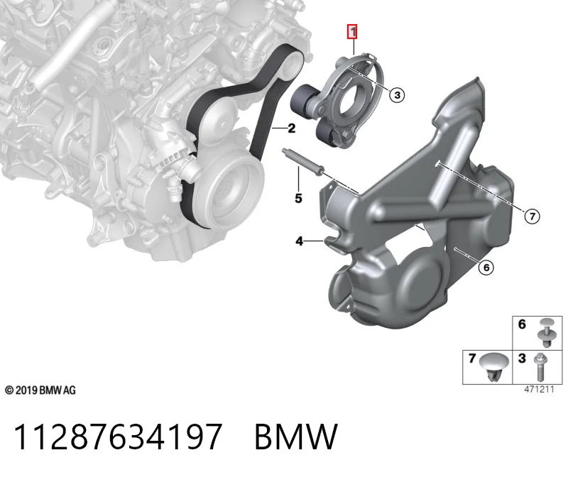  Натяжитель приводного ремня BMW X1 