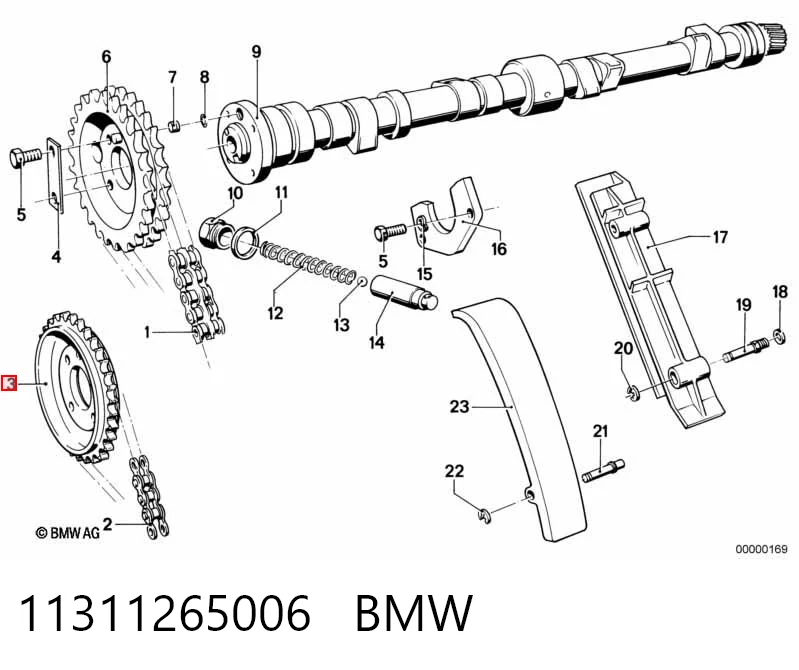 Регулятор фаз газораспределения на BMW 5  E28