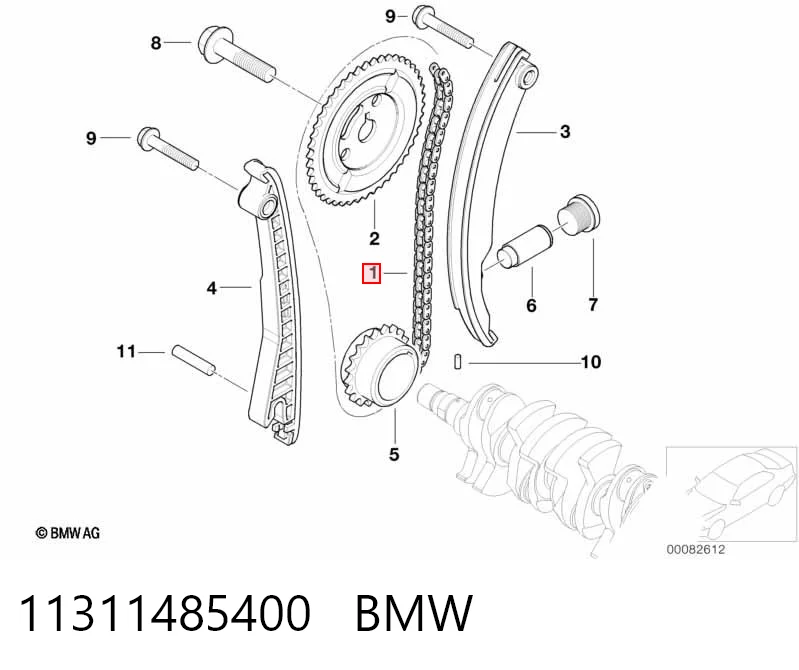 11311485400 BMW Цепь