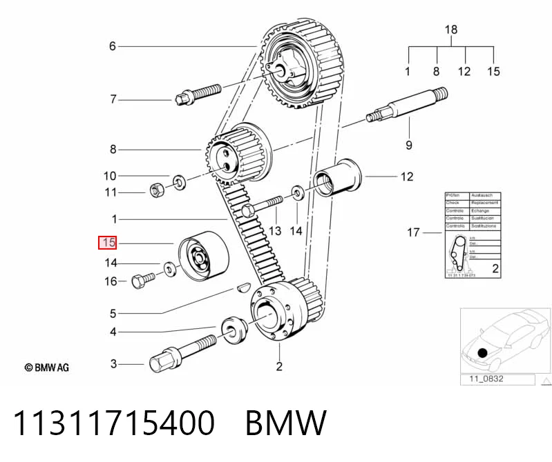 Ремень ГРМ BMW 11311715400