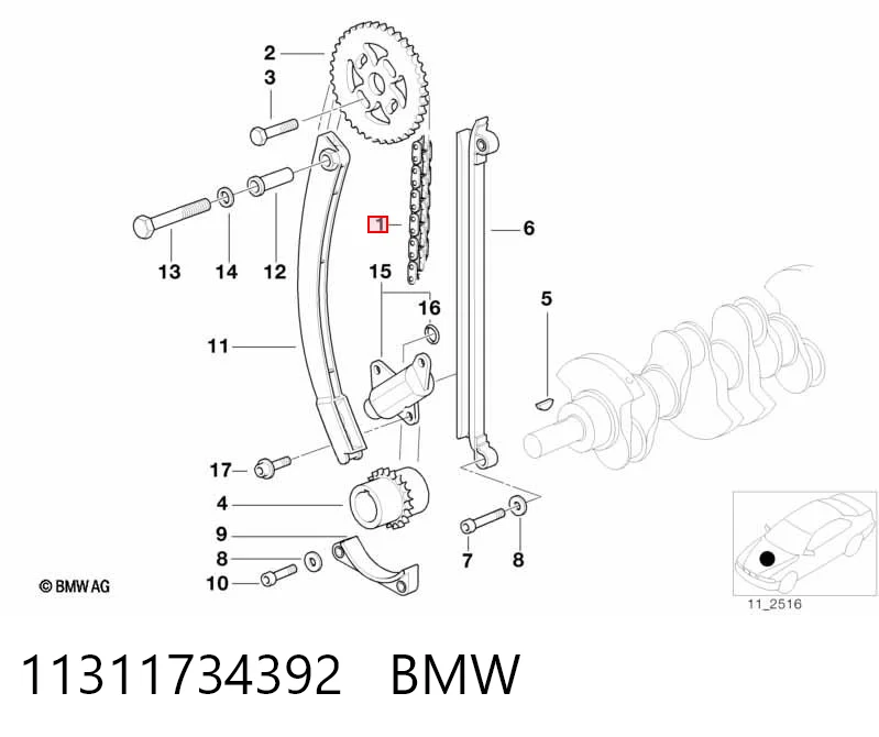 Цепь распредвала Vemo V300413