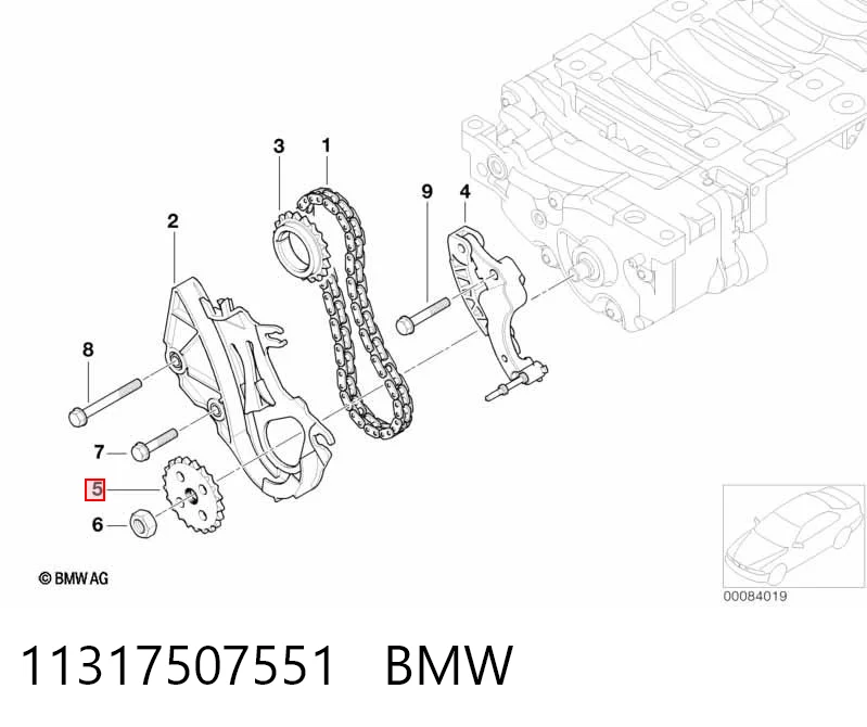 11317507551 BMW Регулятор фаз газораспределения