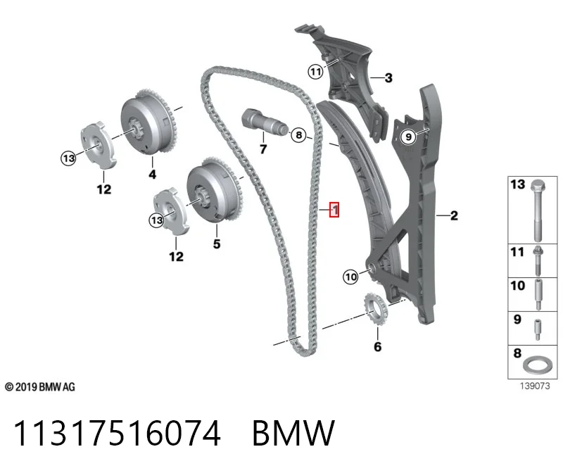 Цепь привода распредвала Borg-Warner 5066244 цена, от 40.63 USD