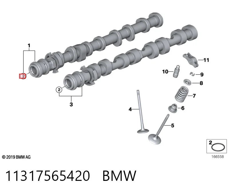 11317565420 BMW Сальник двигателя, распредвала