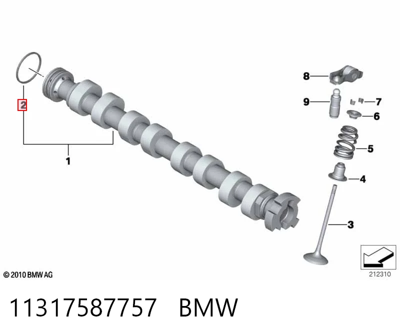 11317587757 BMW Сальник двигателя, распредвала