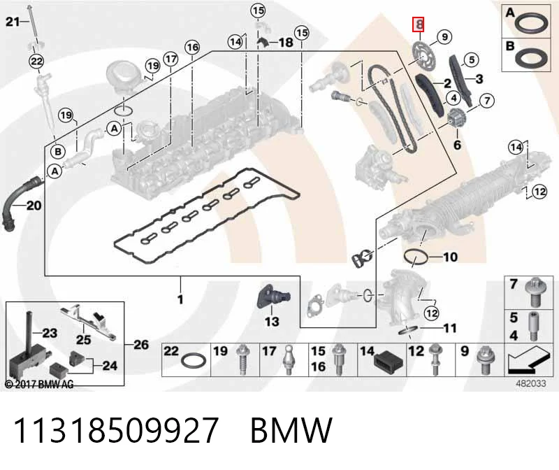  Шестерня распредвала BMW 7 