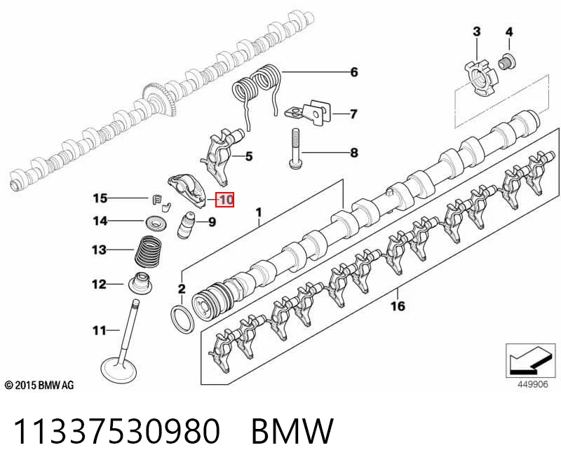  Коромысло клапана на BMW X1  E84