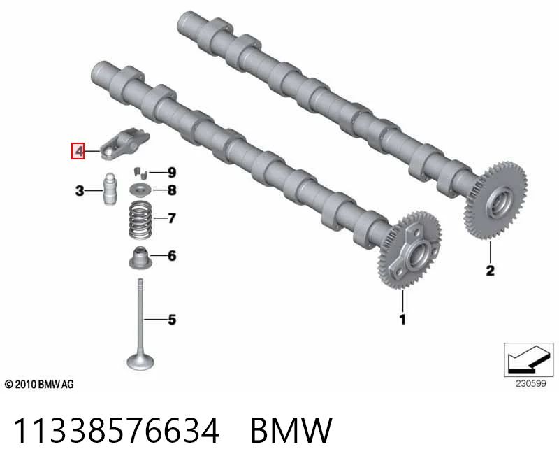 11338576634 BMW  Коромысло клапана