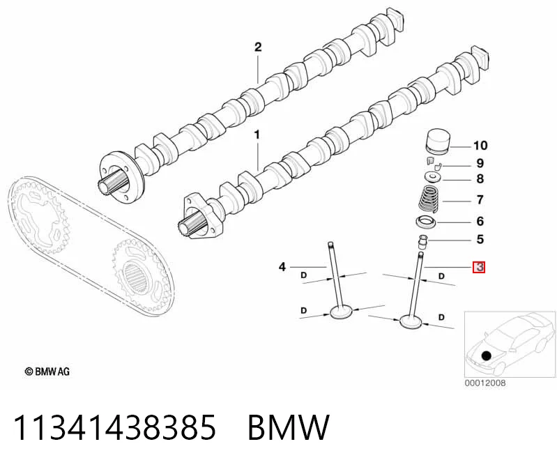 Клапан впускной Osvat 1035IN цена, от 6.17 USD