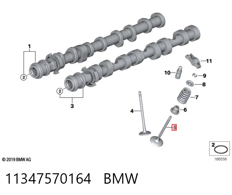 11347570164 BMW Выхлопной клапан