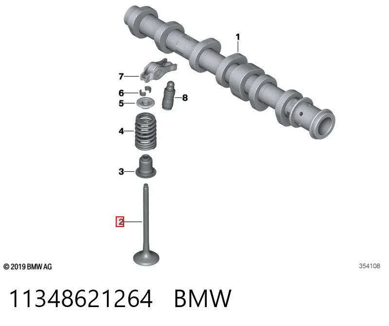 11348621264 BMW Выхлопной клапан