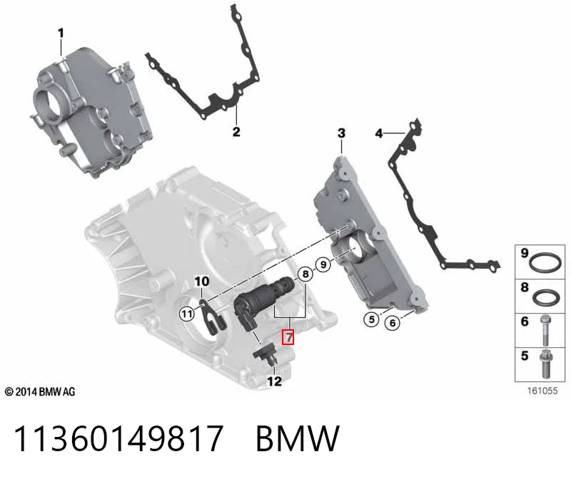 11360149817 BMW Клапан положения фаз распредвала