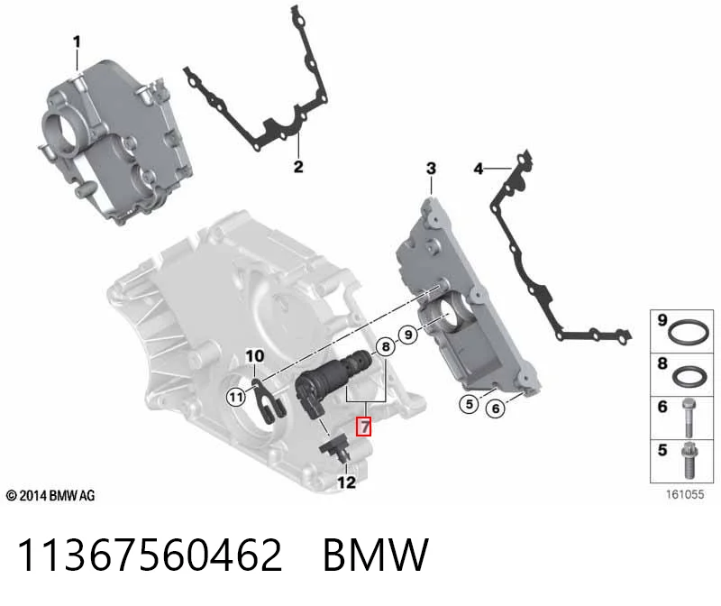 11367560462 BMW Клапан положения фаз распредвала