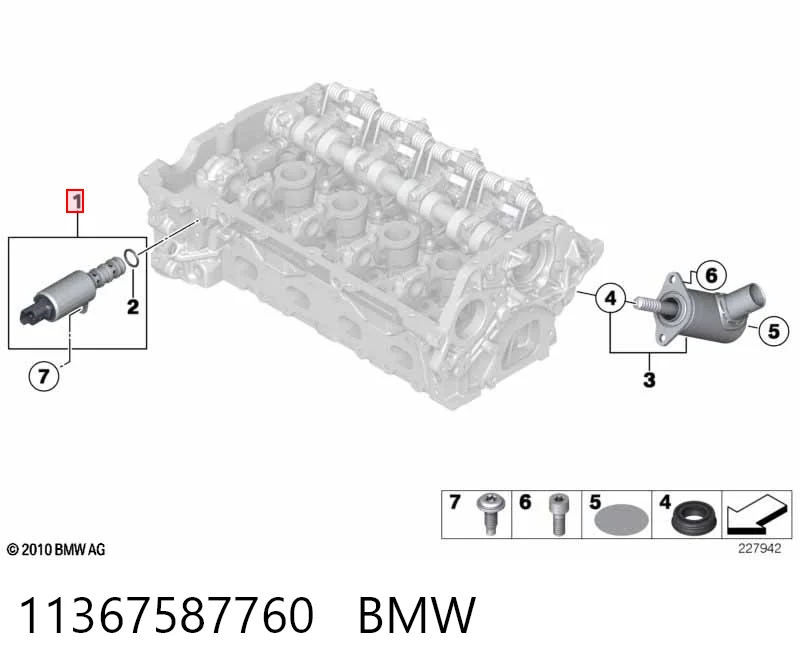 11367587760 BMW Клапан положения фаз распредвала