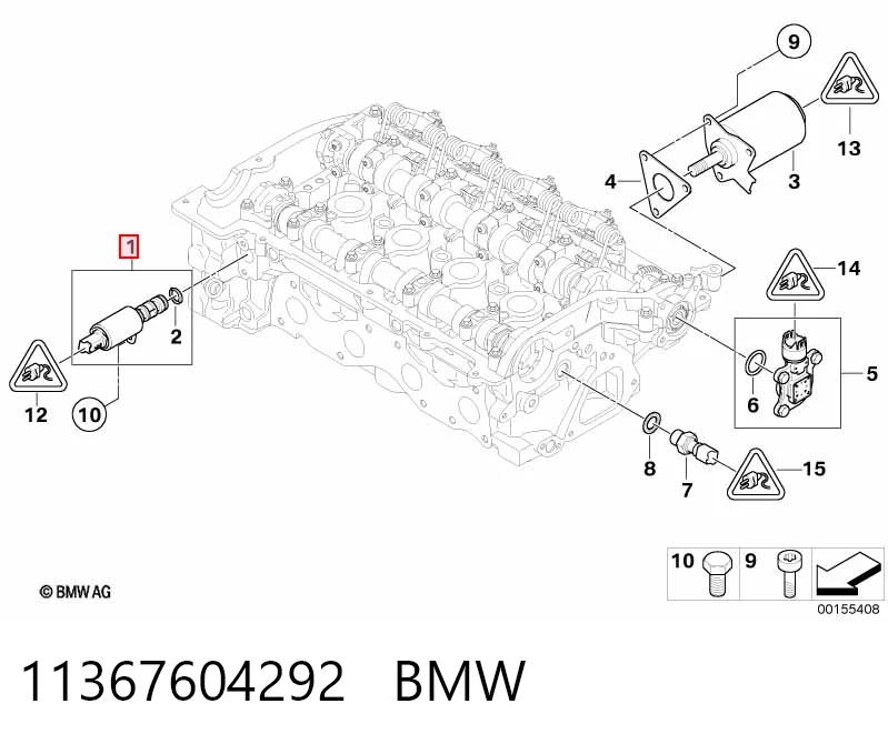11367604292 BMW Клапан положения фаз распредвала
