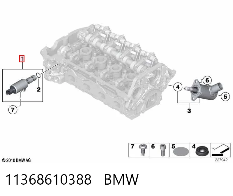 11368610388 BMW Клапан положения фаз распредвала
