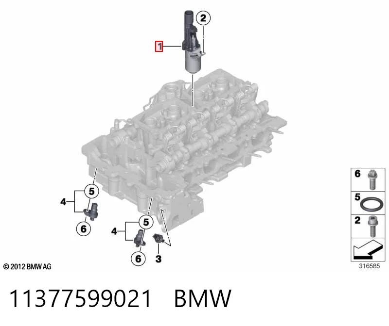 11377599021 BMW Регулятор фаз газораспределения