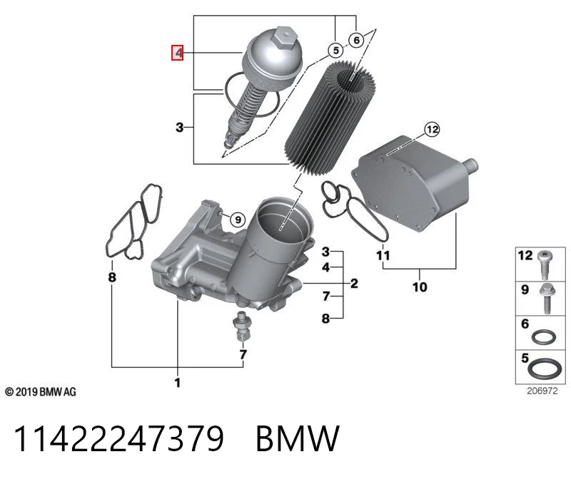 Крышка масляного фильтра AND 3M115038