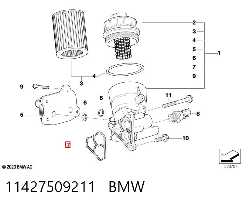 K68174473AA Fiat/Alfa/Lancia Прокладка масляного фильтра