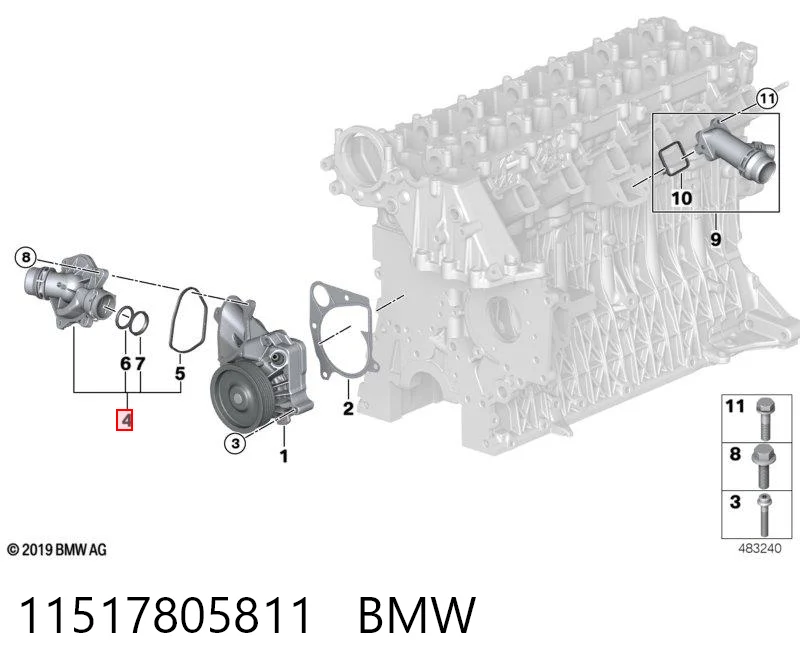 11517805811 BMW Авто термостат