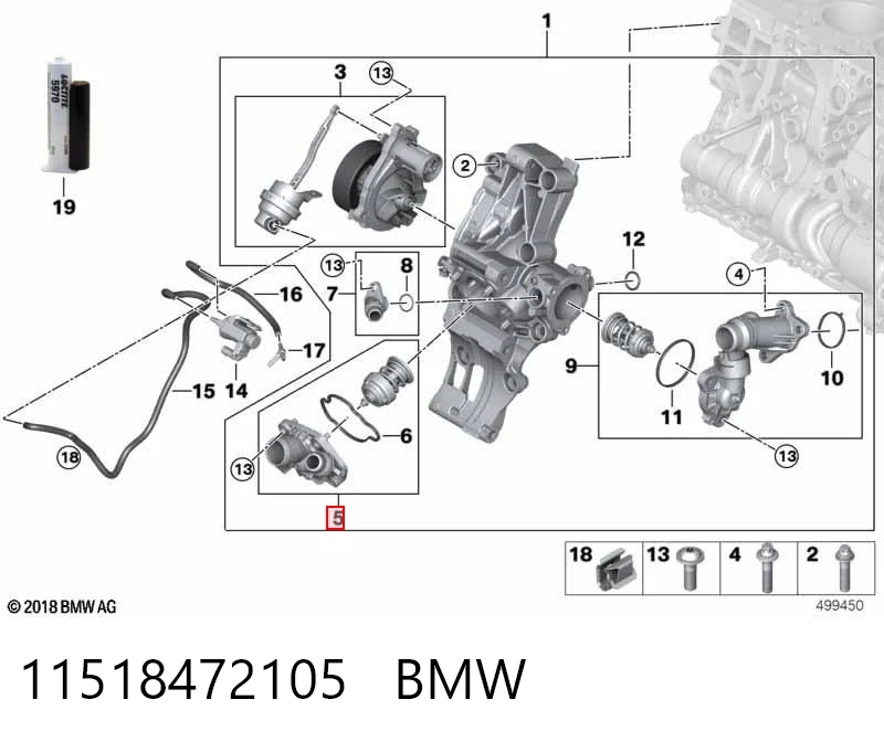 11518472105 BMW Авто термостат