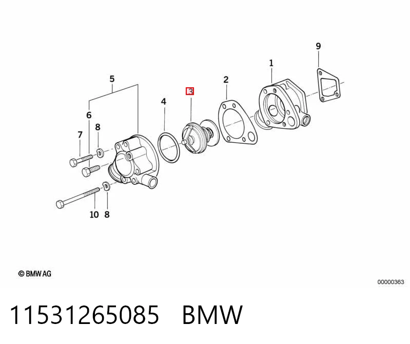 Термостат BMW 11531265085