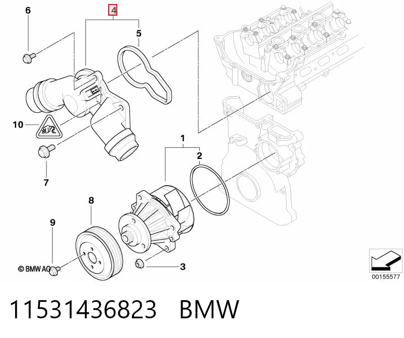 11531436823 BMW Авто термостат