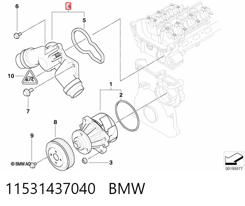 11531437040 BMW Авто термостат