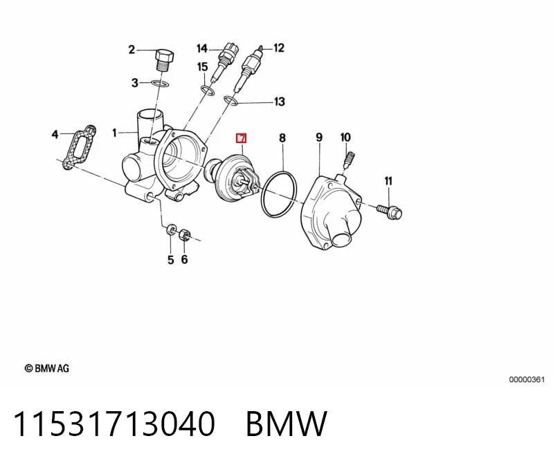11531713040 BMW Авто термостат