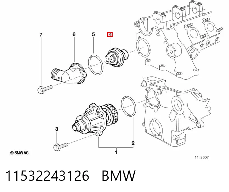Термостат BMW 11532243126