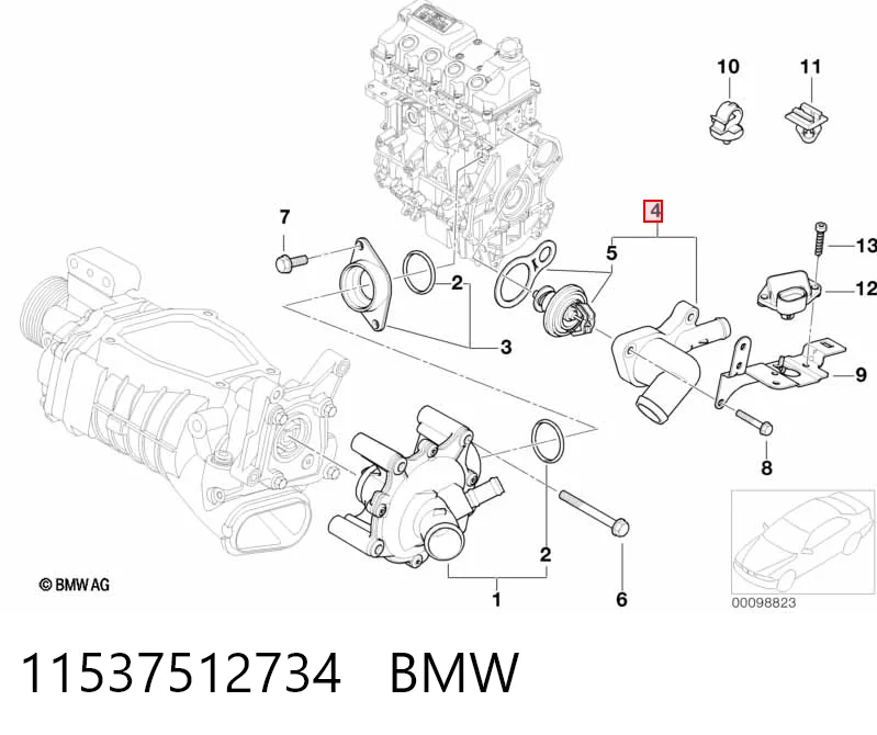 11537512734 BMW Авто термостат
