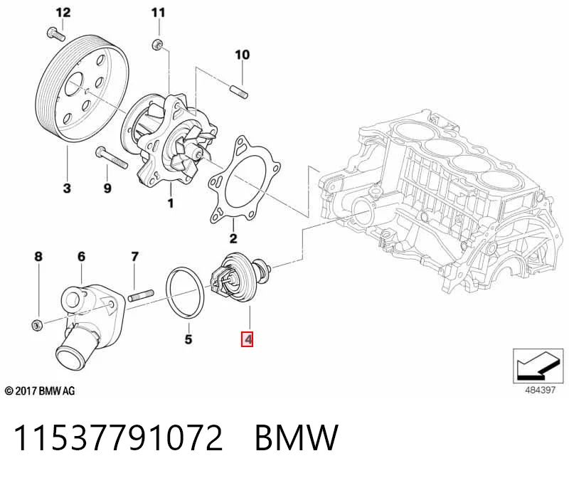 Термостат BMW 11537791072