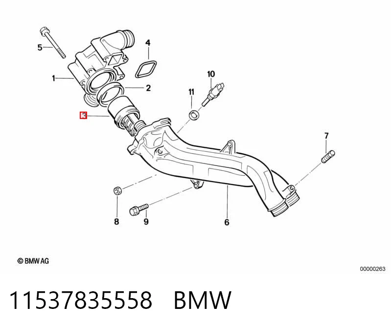 Термостат BMW 11537835558