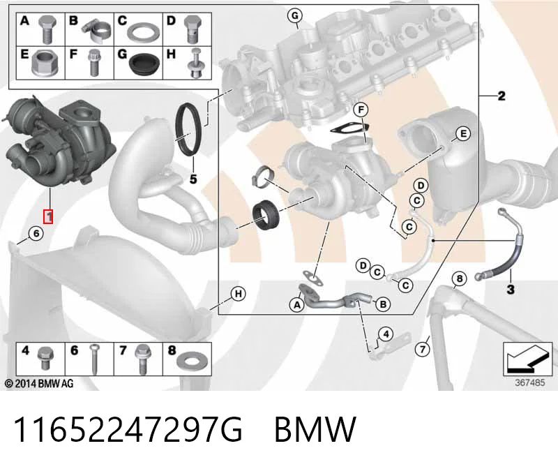 11652247297G BMW Турбонаддув