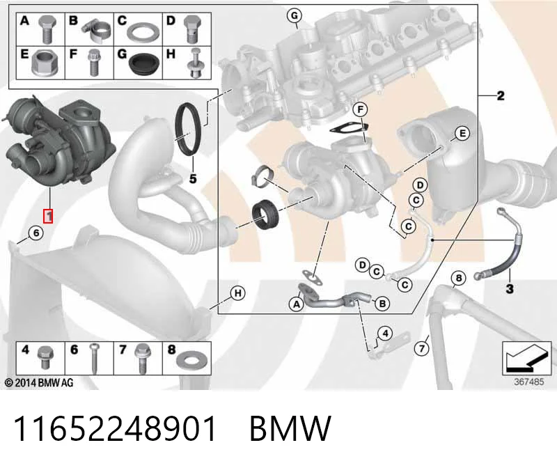 11652248901 BMW Турбонаддув