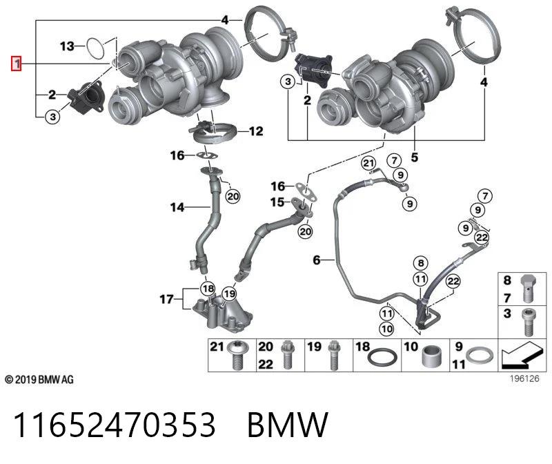 Турбина BMW 11652470353