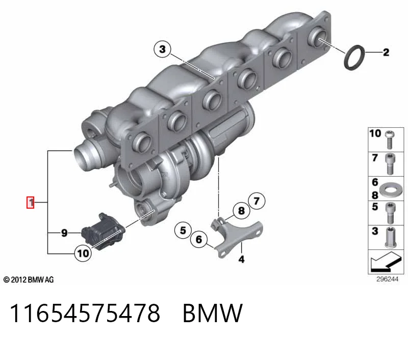 Турбина 18537100500 Borg-Warner