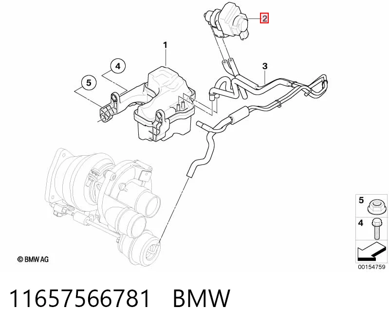 11657566781 BMW Соленоид давления наддува