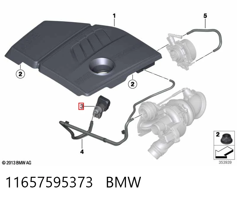 11657595373 BMW Соленоид давления наддува