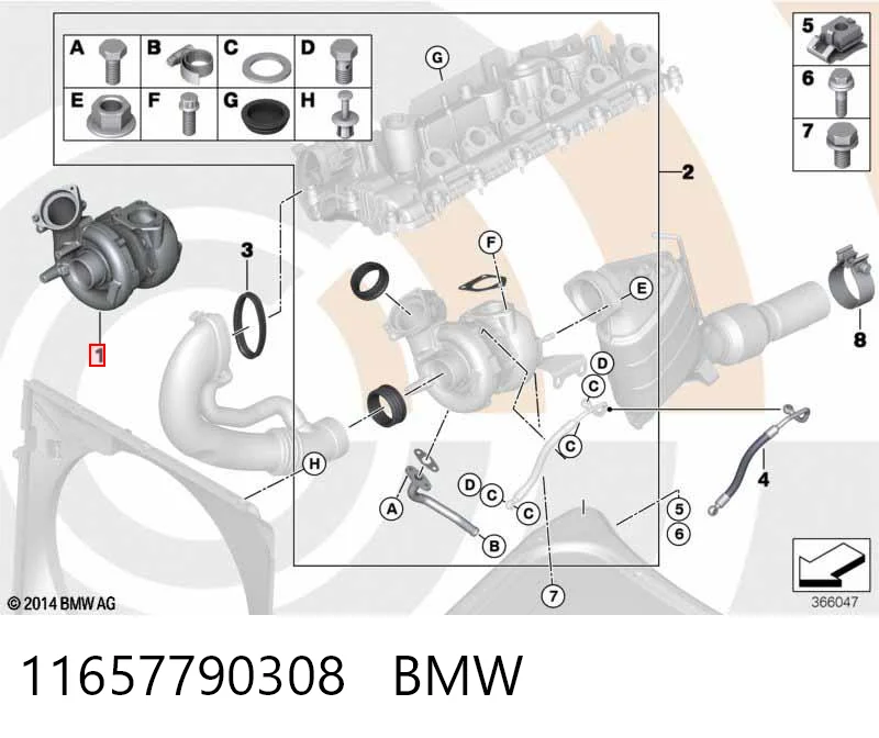 11657790308 BMW Турбонаддув