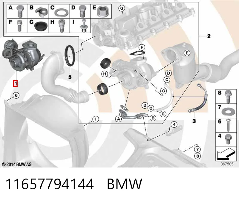 11657794144 BMW Турбонаддув